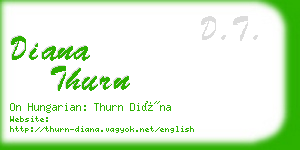 diana thurn business card